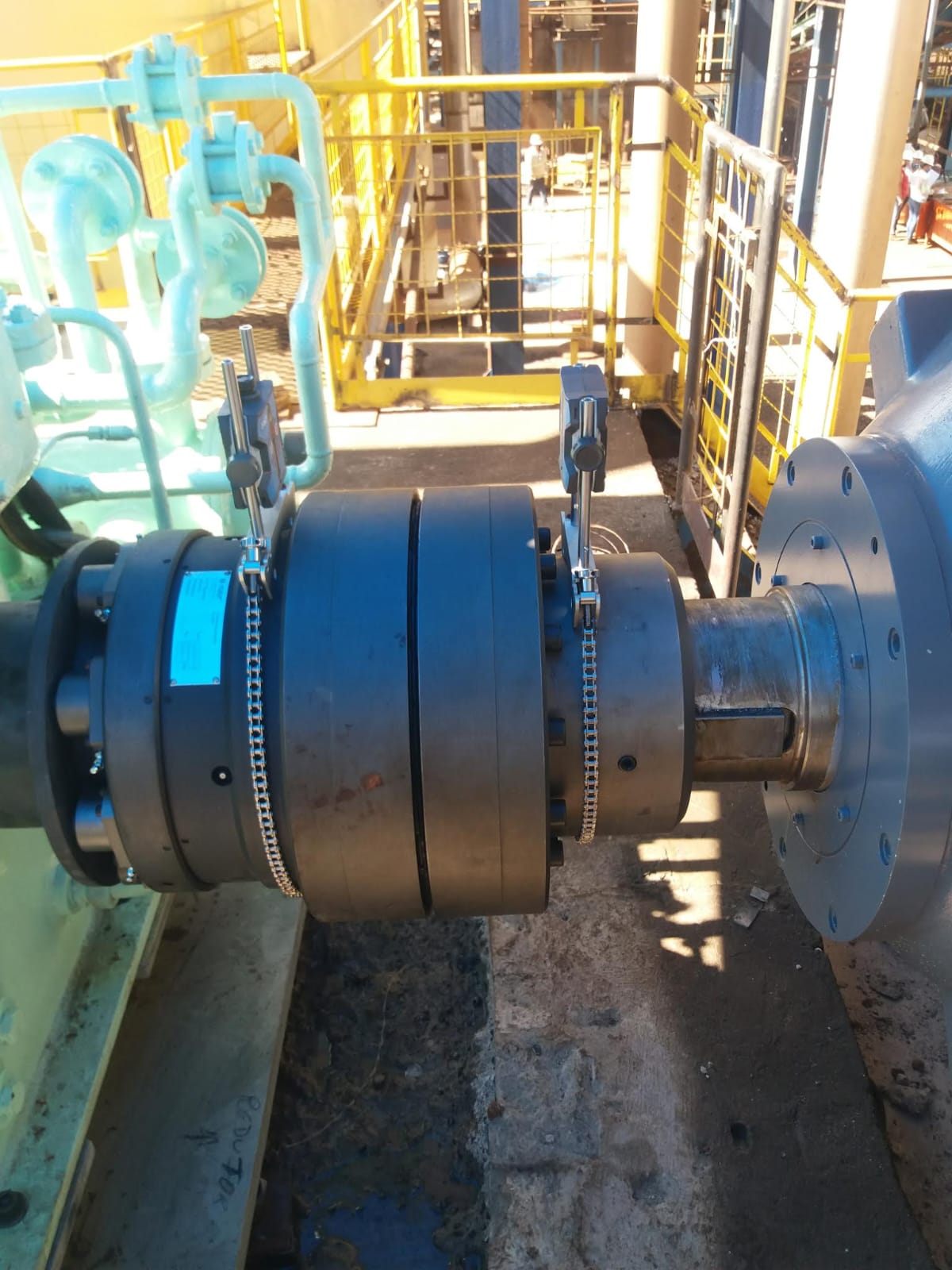 Alinhamento a Laser de Turbina com Redutor